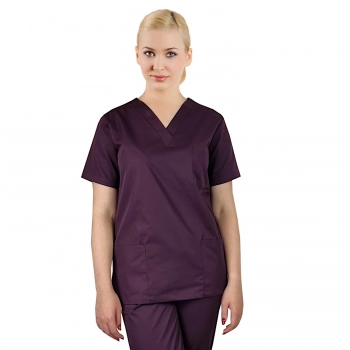 Uniform medyczny CLINIC śliwkowy roz. 3XL